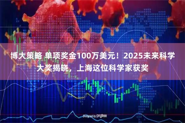 博大策略 单项奖金100万美元！2025未来科学大奖揭晓，上海这位科学家获奖